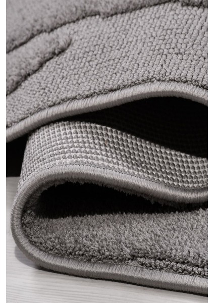 İvona Geometrik Desenli Tozumaz Halı | Yumuşak Tuşeli, Kaymaz Tabanlı, Robot Süpürge Uyumlu