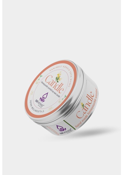 Hanımeli Teneke Mum