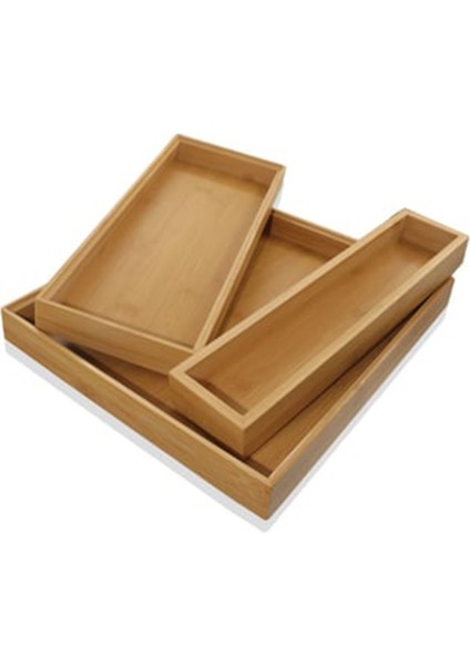 Bambu Organizer Kutu 30 x 7 x 4 Cm, Kahverengi, Şık ve Pratik Saklama Çözümü modelleri