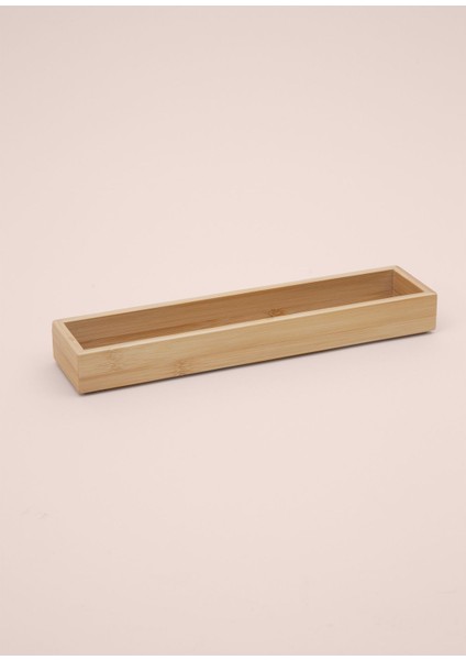 Bambu Organizer Kutu 30 x 7 x 4 Cm, Kahverengi, Şık ve Pratik Saklama Çözümü indirimleri
