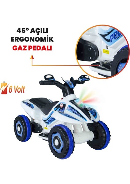 Çılgın Arazi Fast Kamarot Akülü ATV 6V Tek Kişilik 25 kg Taşıma Kapasitesiyle fiyatları