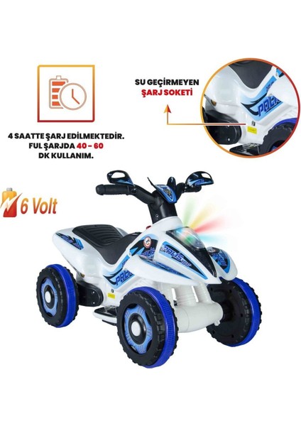 Çılgın Arazi Fast Kamarot Akülü ATV 6V Tek Kişilik 25 kg Taşıma Kapasitesiyle modelleri