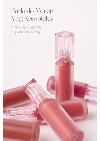 Doğal Tonlarda, Uzun Süre Kalıcı, Işıltılı Tint PERIPERA Water Bare Tint (01 Announce Beige)