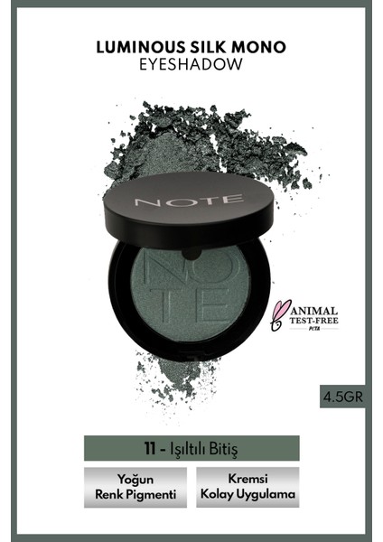 Luminous Silk Eyeshadow Tekli Göz Farı – 11 Yeşil