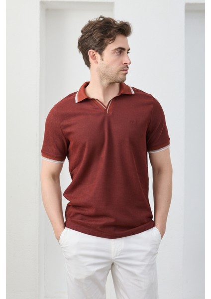 Lodz Erkek Polo Yaka Tişört Çekmeyen Pamuklu Kumaş Regular Fit Günlük fiyatları