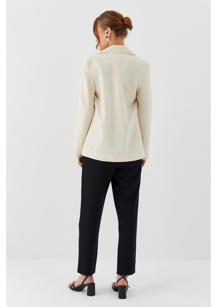 Keten Blazer Ceket Natural fırsatları