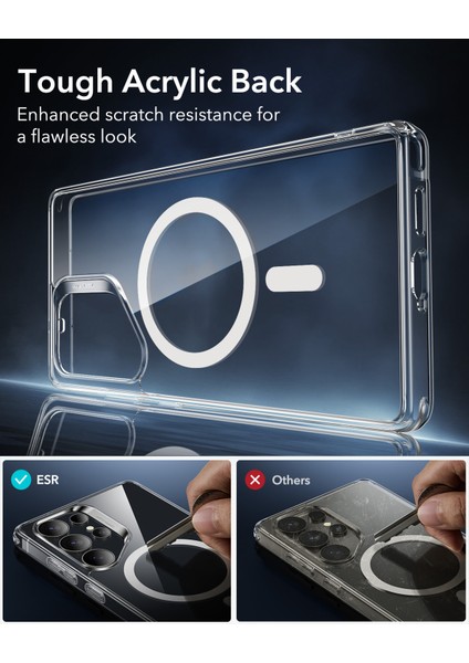 Samsung S25 Ultra Halolock Magsafe Classic Hybrid Silikon Kılıf Şeffaf fırsatları