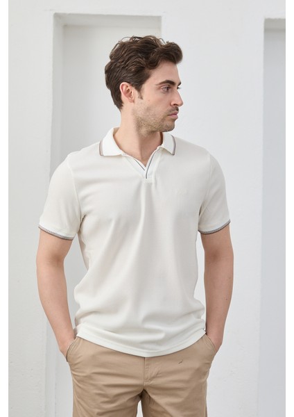 Lodz Erkek Polo Yaka Tişört Çekmeyen Pamuklu Kumaş Regular Fit Günlük modelleri