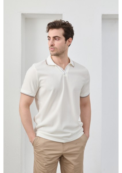 Lodz Erkek Polo Yaka Tişört Çekmeyen Pamuklu Kumaş Regular Fit Günlük fırsatları