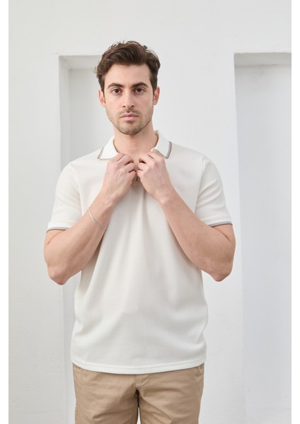 Lodz Erkek Polo Yaka Tişört Çekmeyen Pamuklu Kumaş Regular Fit Günlük indirimleri