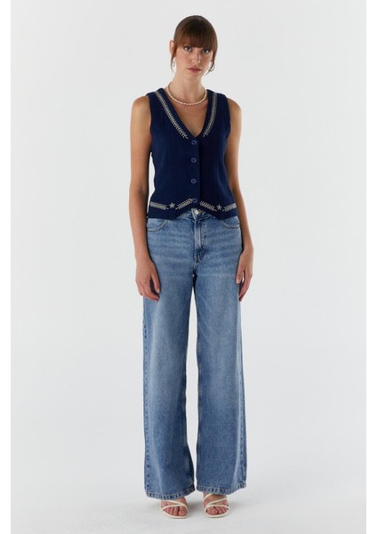 Desenli Müslin Yelek Lacı modelleri