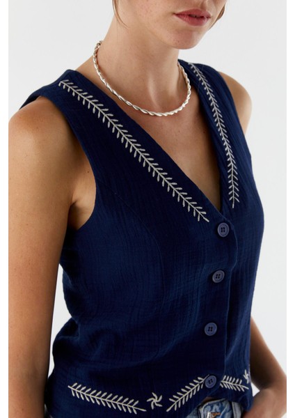 Desenli Müslin Yelek Lacı fırsatları