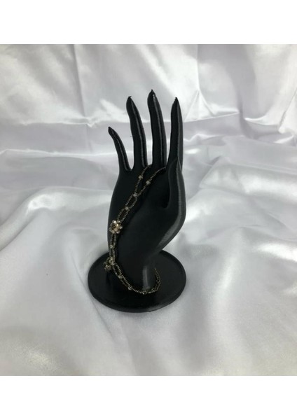 Siyah 18 cm El Takı Mankeni, Yüzük ve Ürün Sergileme Standı, Organizer indirimleri