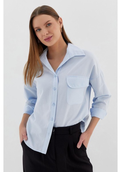 Cepli Gömlek Mavı