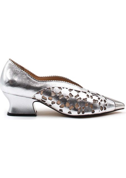 Deri Kadın Kalın Topuklu Ayakkabı 064ZA366