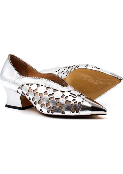Deri Kadın Kalın Topuklu Ayakkabı 064ZA366 modelleri