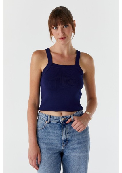 Askılı Triko Bluz Lacı