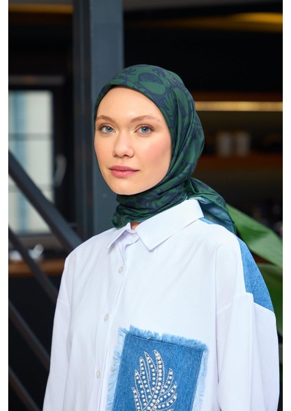 Harmony Collection Soft Eşarp Orman Yeşili Mor 1182-13 fiyatları