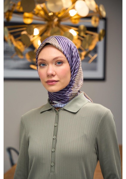 Harmony Collection Soft Eşarp Füme Mor 1176-03