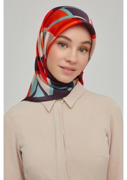 Nostalji Serisi Sura İpek Eşarp 8664-09