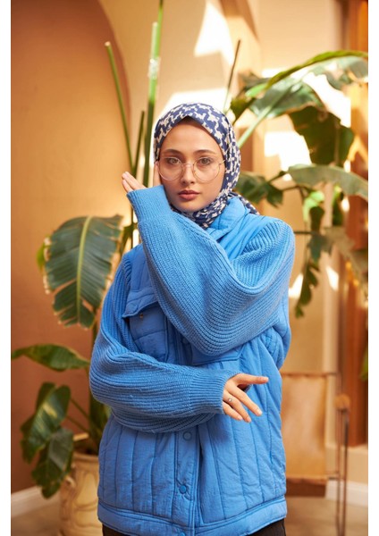 Aura Kazayağı Soft Eşarp Mor 1155-05