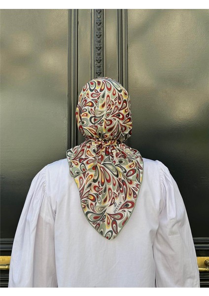 Relax Ebruli Soft Eşarp Su Yeşili Beyaz 1147-06 fırsatları