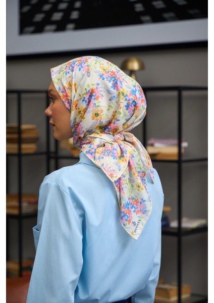 Harmony Collection Soft Eşarp Bej Gök Mavi 1177-11 fırsatları