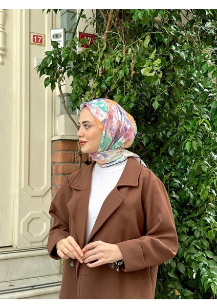 Pera Soft Eşarp Lacivert Beyaz 1148-12 fiyatları