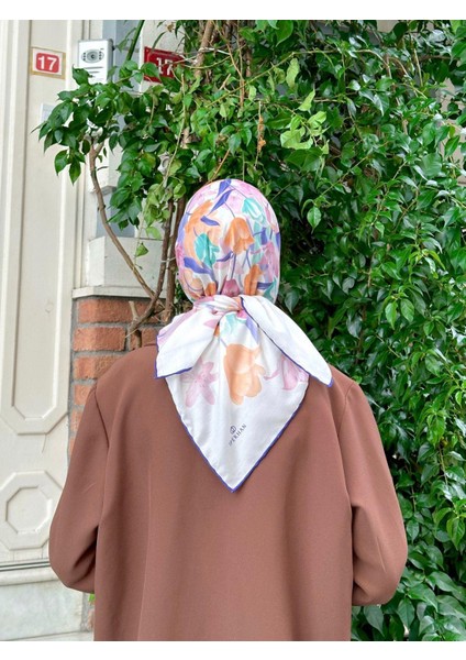 Pera Soft Eşarp Lacivert Beyaz 1148-12 modelleri