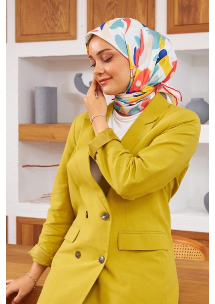 Nature Pearl Soft Eşarp Beyaz Kiremit 1143-09 fiyatları