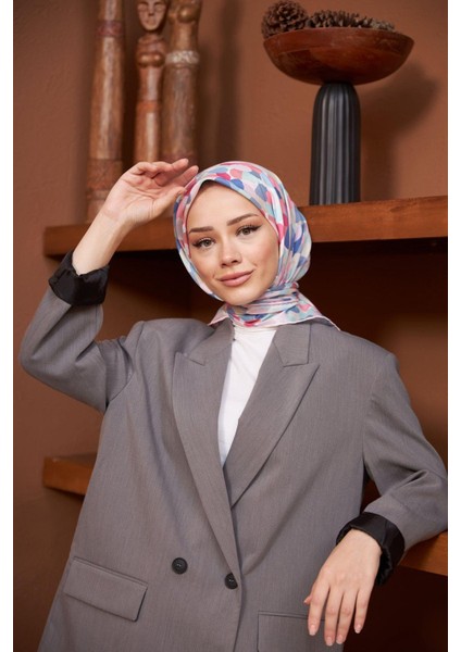 Colorday Puan Soft Eşarp Nar Çiçeği Pudra 1161-03