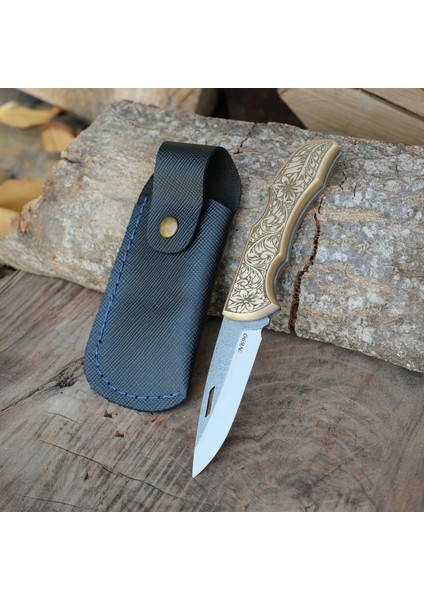 Katlanır Model - N690 Çelik - Paslanmaz Pirinç Gravür Işlemeli Sap fiyatları