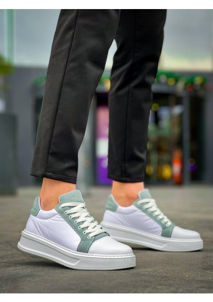 J-X46 Bağcıklı Ortopedik Taban Günlük Paraşüt Kumaş Erkek Spor Sneaker Ayakkabı Bt Beyaz/mavi