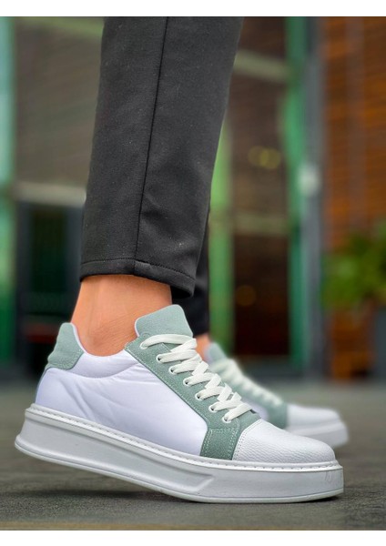 J-X46 Bağcıklı Ortopedik Taban Günlük Paraşüt Kumaş Erkek Spor Sneaker Ayakkabı Bt Beyaz/mavi indirimleri