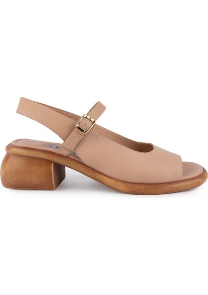 Hakiki Deri Günlük Rahat Sandalet Nut 1331 fiyatları