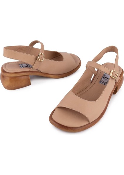 Hakiki Deri Günlük Rahat Sandalet Nut 1331 fırsatları