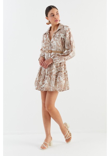 Hasır Kemerli Mini Elbise Murdum fiyatları