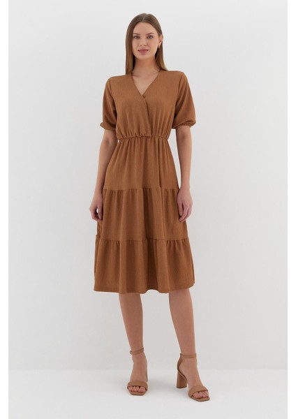 Kısa Kol Midi Elbise Bıskuvı fırsatları