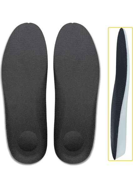 Tam Ortopedik Darbe Emici Spor Iç Tabanlık, Koşu, Yürüyüş ve Iş Için Rahat Ayakkabı Tabanı, 1 Çift