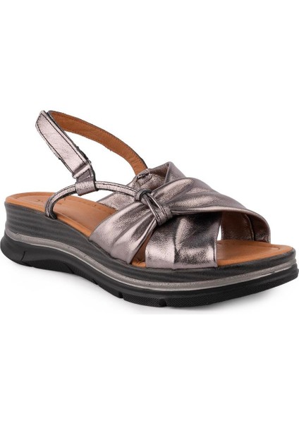 Hakiki Deri Rahat Günlük Sandalet Bronz 8066 modelleri