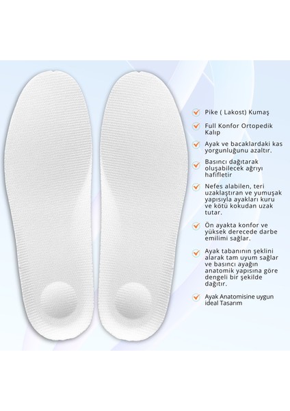 Tam Ortopedik Darbe Emici Spor Iç Tabanlık, Koşu, Yürüyüş ve Iş Için Rahat Ayakkabı Tabanı, 1 Çift indirimleri
