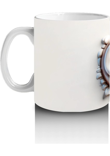 Tek Başına Bakan Sevimli Baykuş Illüstrasyonu – Baskılı Kahve Kupası fiyatları