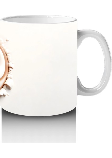 Tek Başına Bakan Sevimli Baykuş Illüstrasyonu – Baskılı Kahve Kupası fırsatları