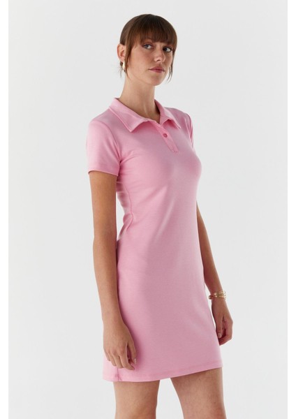 Polo Yaka Elbise Pembe fiyatları