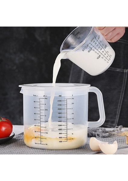 Kapaklı Pişirme Için Plastik Ons Ölçme Kapları ve Karıştırma Sürahisi Sıçrama Korumalı ml Sıvı Ölçme Sürahileri/kavanozları (Yurt Dışından) fiyatları
