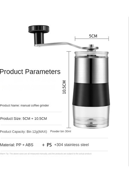 Manuel Kahve Değirmeni Mini Paslanmaz Çelik El Kahve Çekirdeği Öğütücüler Değirmen Köpürtücü Mutfak Aracı Kahve Aksesuarları (Yurt Dışından) indirimleri
