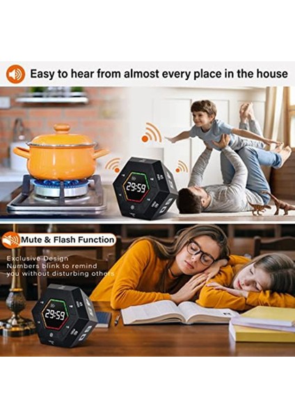 Pomodoro Zamanlayıcı, Üretkenlik Zamanlayıcısı, 3, 5, 15, 30, 45, 60 Dakikalık Önceden Ayarlanmış Akıllı Geri Sayım Sayacı, Zaman Yönetimi Aracı (Yurt Dışından) fiyatları