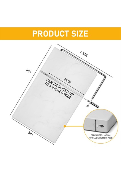Peynir Dilimleyici Peynir Kesici 5 Yedek Kesme Tel Mermer Tahta Peynir Dilimleyici Mutfak Aleti (Yurt Dışından) fiyatları
