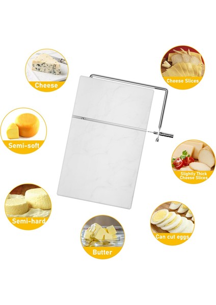 Peynir Dilimleyici Peynir Kesici 5 Yedek Kesme Tel Mermer Tahta Peynir Dilimleyici Mutfak Aleti (Yurt Dışından) fırsatları