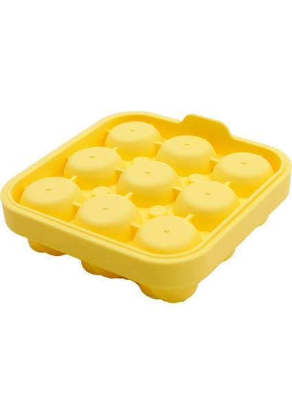 Silikon Kalıplar Buz Tepsisi 9 Izgara Gül Buz Kalıpları Ev Parti Kullanımı Yuvarlak Buz Küpü Yapımcıları Mutfak Dıy Dondurma Kalıpları-3 (Yurt Dışından)